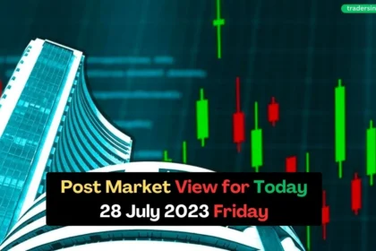 Indian Markets on Friday 28 July 2023 opened on a slightly negative note and ended bearish in overall indian indian indexes.