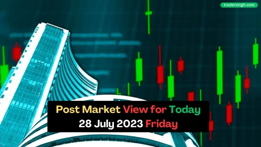 Indian Markets on Friday 28 July 2023 opened on a slightly negative note and ended bearish in overall indian indian indexes.