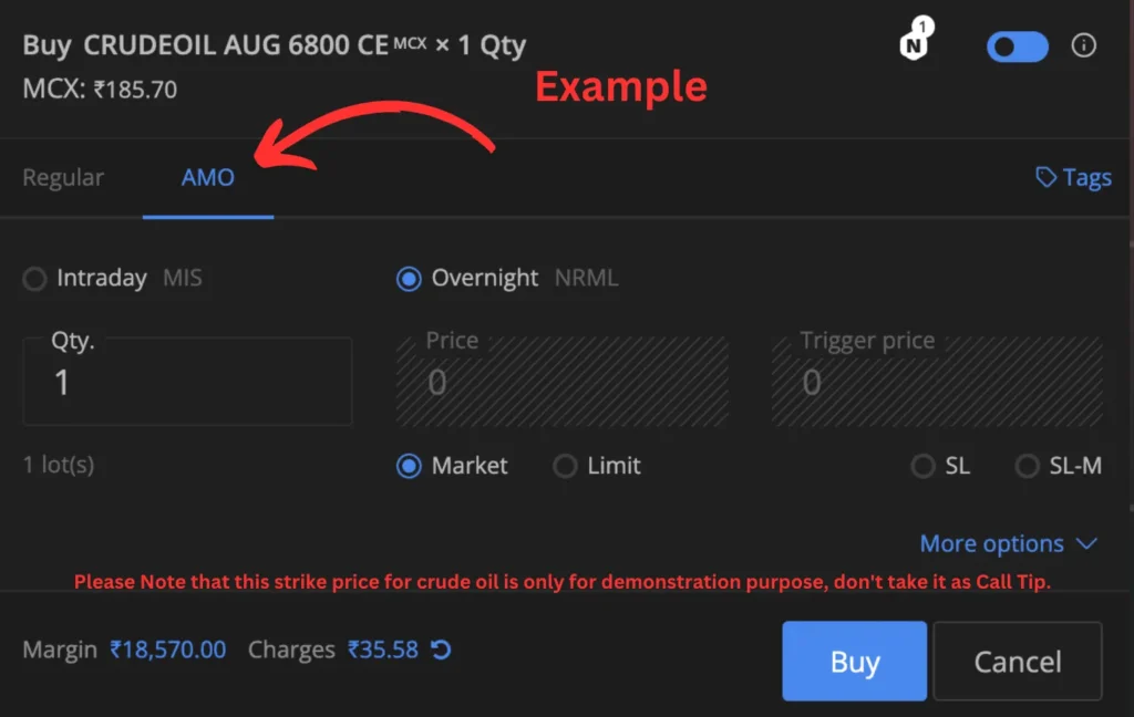 After-Hours Trading Example